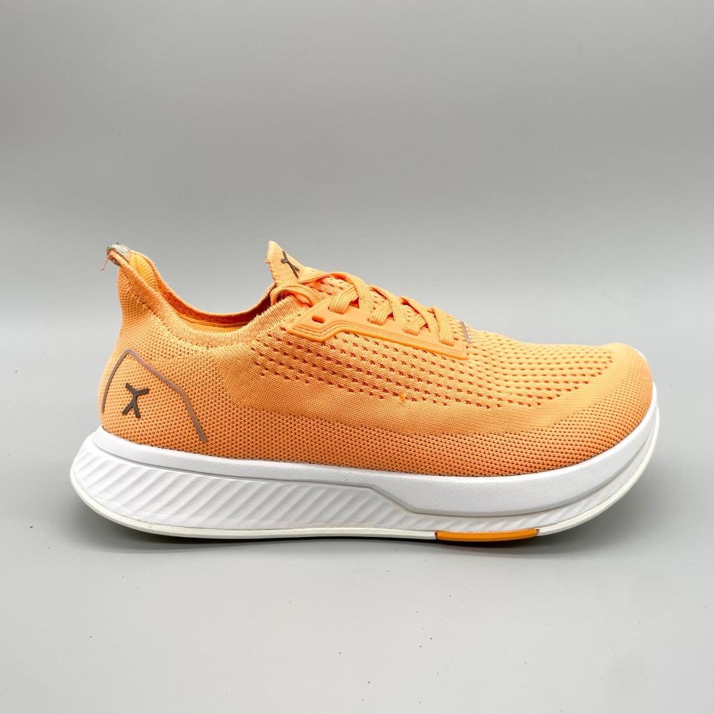 Flux Adapt Runner Womens 8.5 Orange Knit Sneaker Shoes Gym Trainning Zero Drop